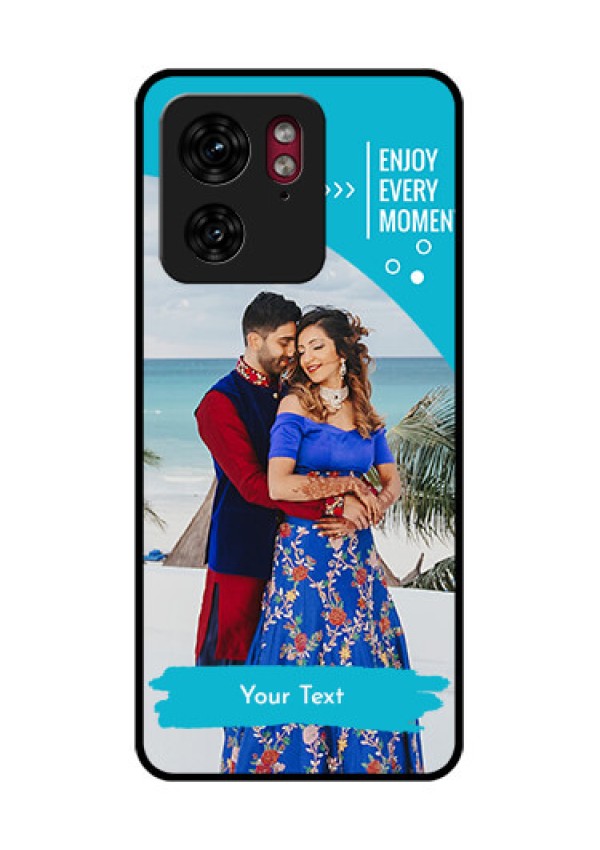 Motorola Edge 40 Custom Glass Phone Case - Happy Moment Design