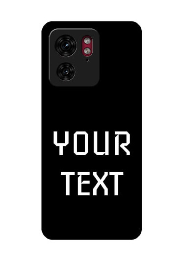 Motorola Edge 40 Custom Glass Phone Case - Your Name Design
