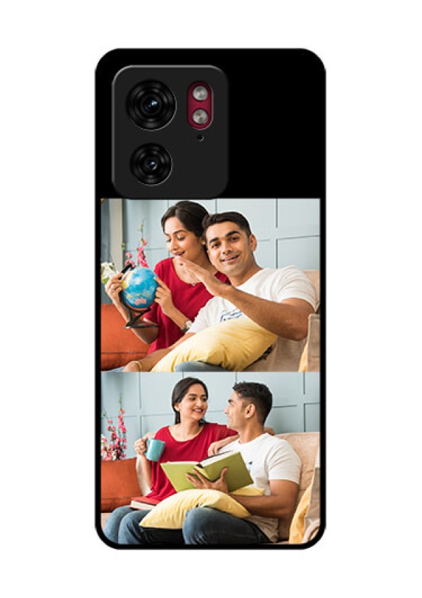 Motorola Edge 40 Custom Glass Phone Case - 2 Images Design