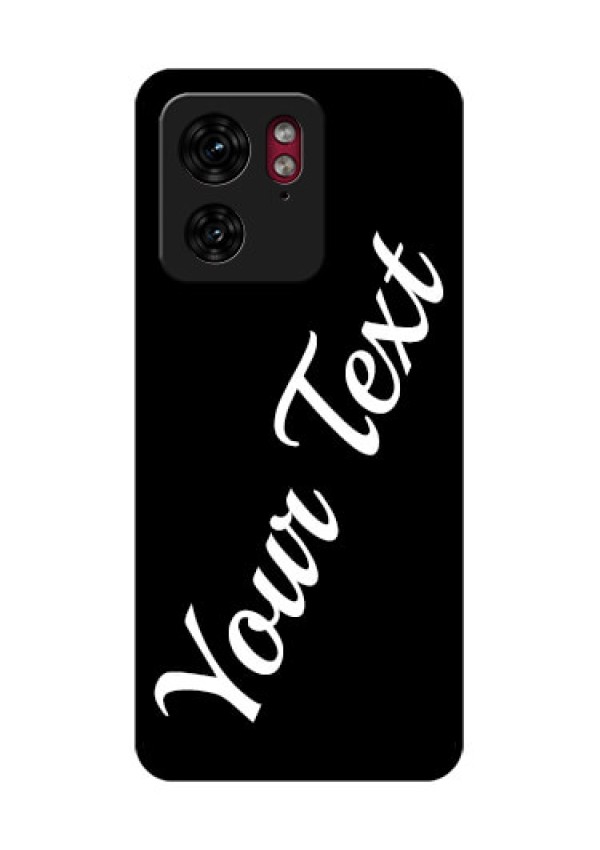 Motorola Edge 40 Custom Glass Phone Case - With Your Name Design