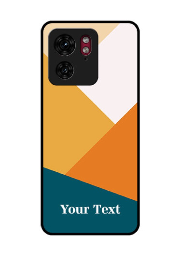 Motorola Edge 40 Custom Glass Phone Case - Stacked Multi - Colour Design