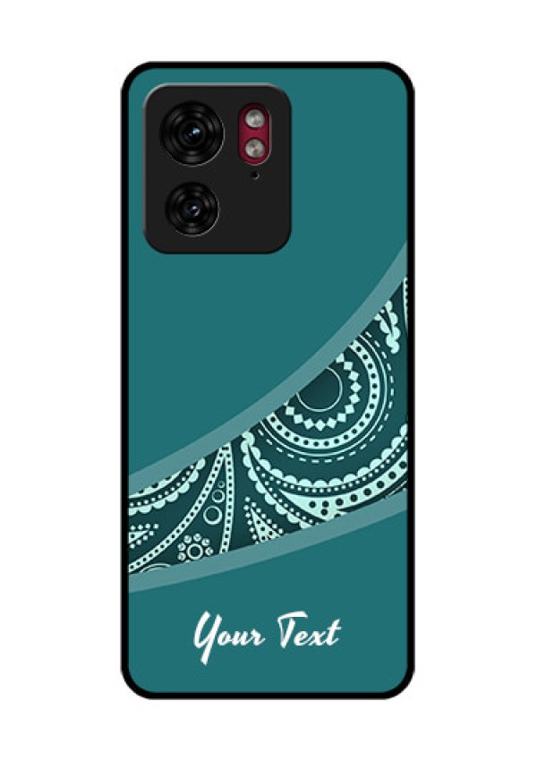 Motorola Edge 40 Custom Glass Phone Case - Semi Visible Floral Design