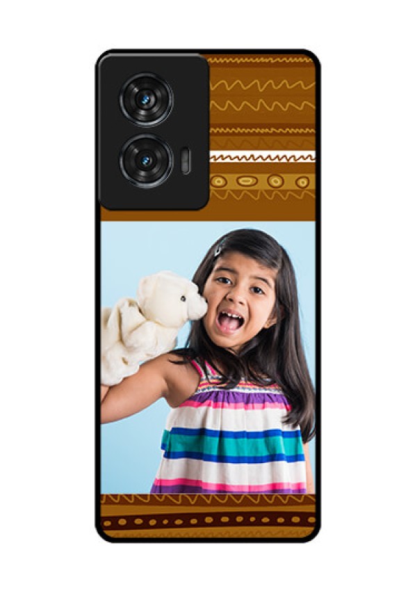 Motorola Edge 50 Fusion Custom Glass Phone CaseFriends Picture Upload Design