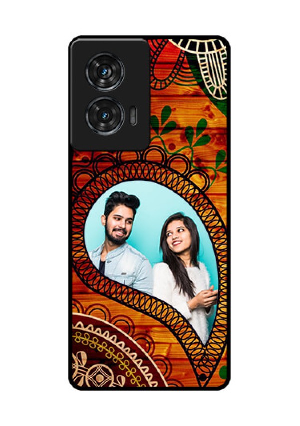Motorola Edge 50 Fusion Custom Glass Phone CaseAbstract Colorful Design