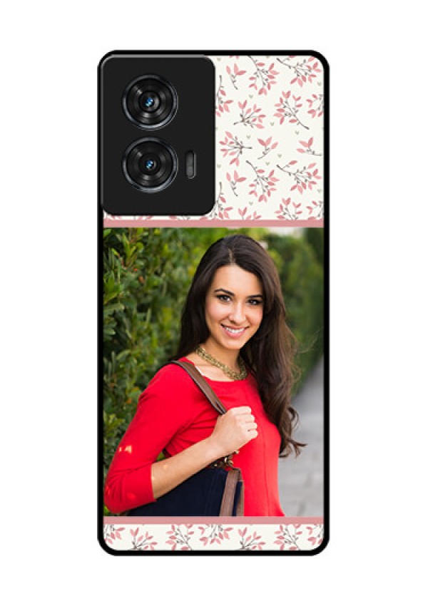 Motorola Edge 50 Fusion Custom Glass Phone CaseStunning Floral Design