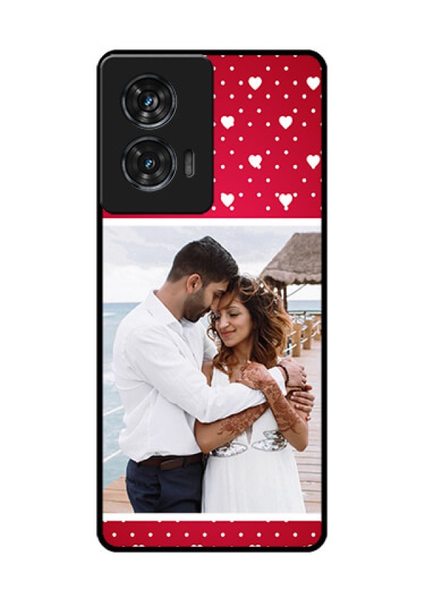 Motorola Edge 50 Fusion Custom Glass Phone CaseHearts Mobile Case Design
