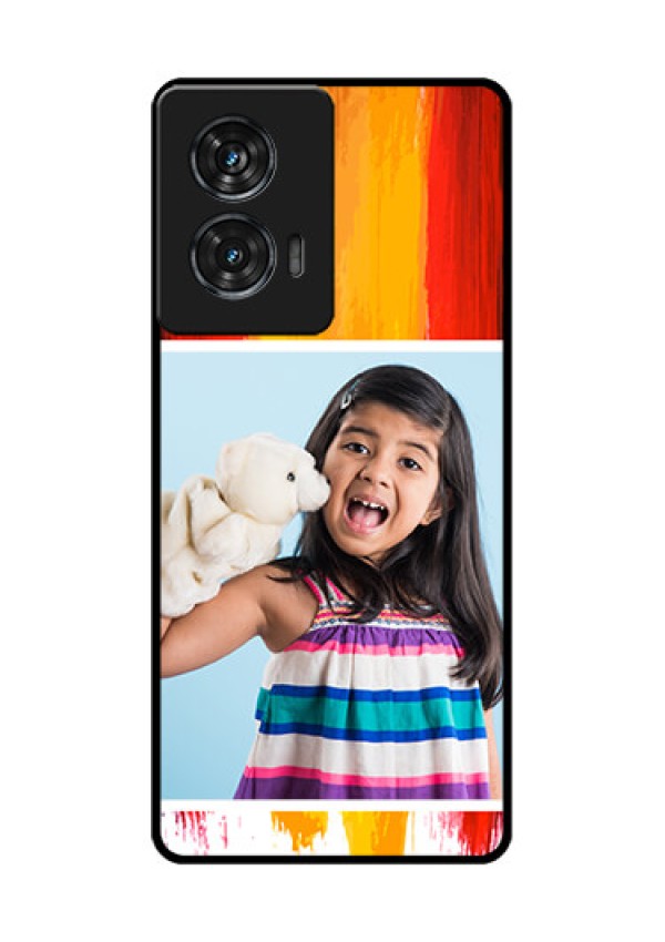 Motorola Edge 50 Fusion Custom Glass Phone CaseMulti Color Design