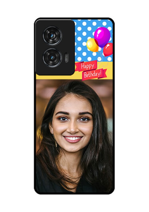 Motorola Edge 50 Fusion Custom Glass Phone CaseHappy Birthday Design