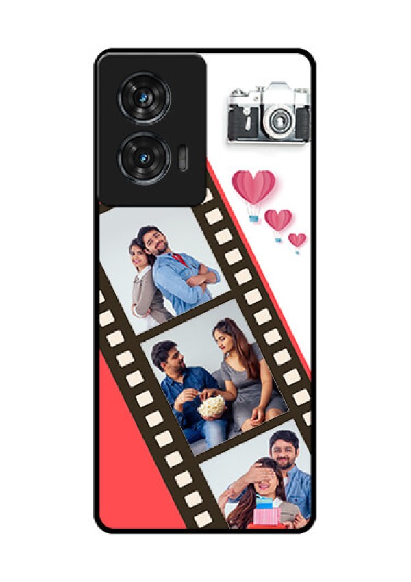Motorola Edge 50 Fusion Custom Glass Phone Case3 Image Holder With Film Reel