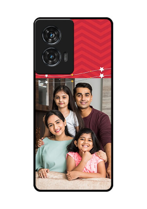 Motorola Edge 50 Fusion Custom Glass Phone CaseHappy Family Design