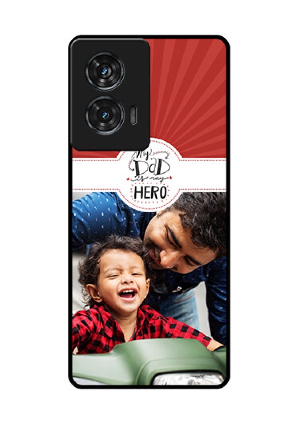 Motorola Edge 50 Fusion Custom Glass Phone CaseMy Dad Hero Design