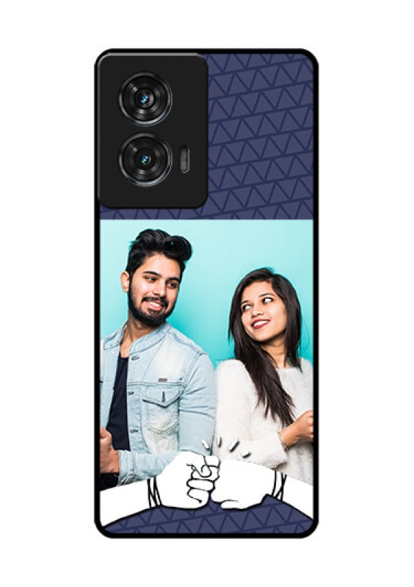 Motorola Edge 50 Fusion Custom Glass Phone CaseWith Best Friends Design