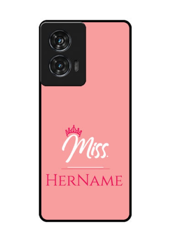 Motorola Edge 50 Fusion Custom Glass Phone CaseMrs With Name Design