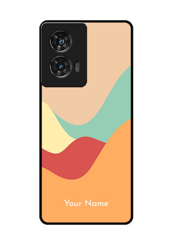 Motorola Edge 50 Fusion Custom Glass Phone CaseOcean Waves Multi - Colour Design