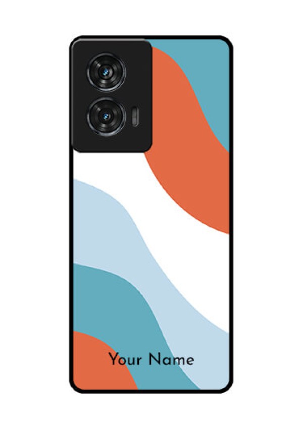Motorola Edge 50 Fusion Custom Glass Phone CaseColoured Waves Design