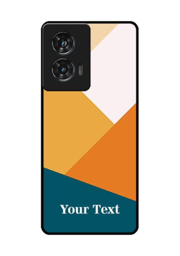 Motorola Edge 50 Fusion Custom Glass Phone CaseStacked Multi - Colour Design