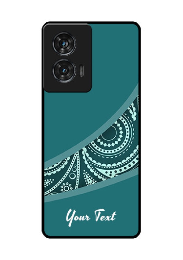 Motorola Edge 50 Fusion Custom Glass Phone CaseSemi Visible Floral Design