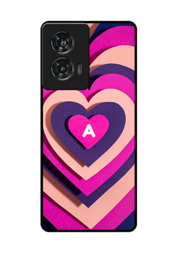 Motorola Edge 50 Fusion Custom Glass Phone CaseCute Heart Pattern Design