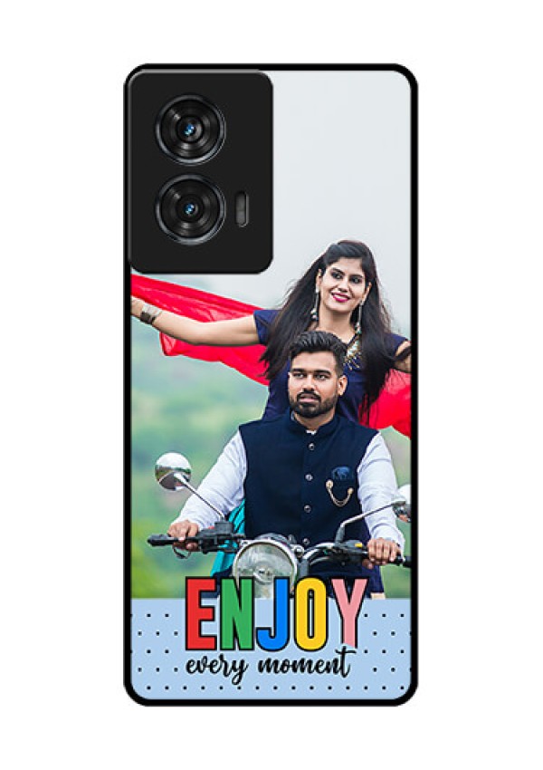 Motorola Edge 50 Fusion Custom Glass Phone CaseEnjoy Every Moment Design