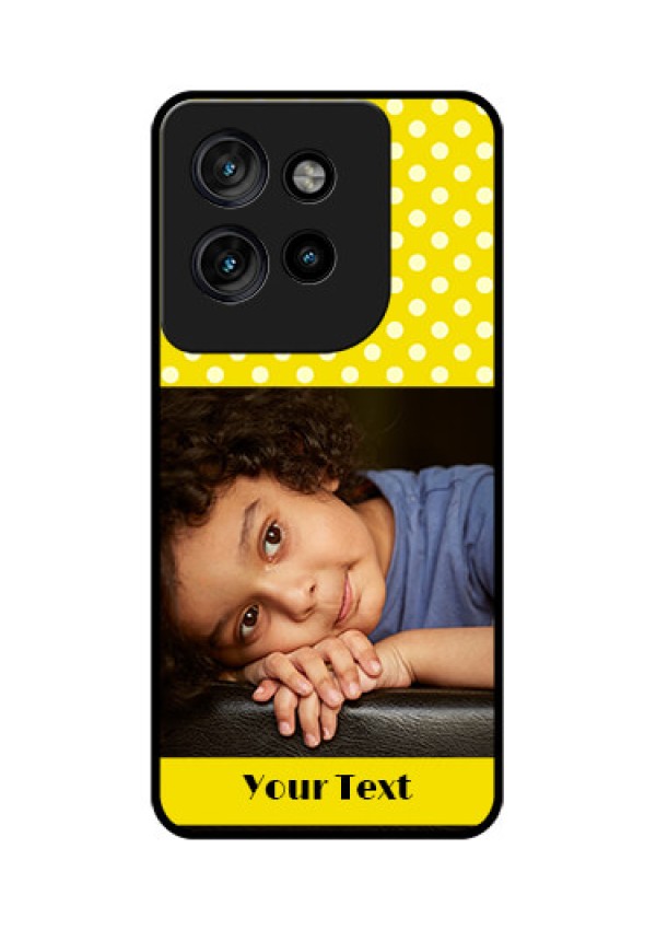 Motorola Edge 50 Neo Custom Glass Phone CaseBright Yellow Case Design
