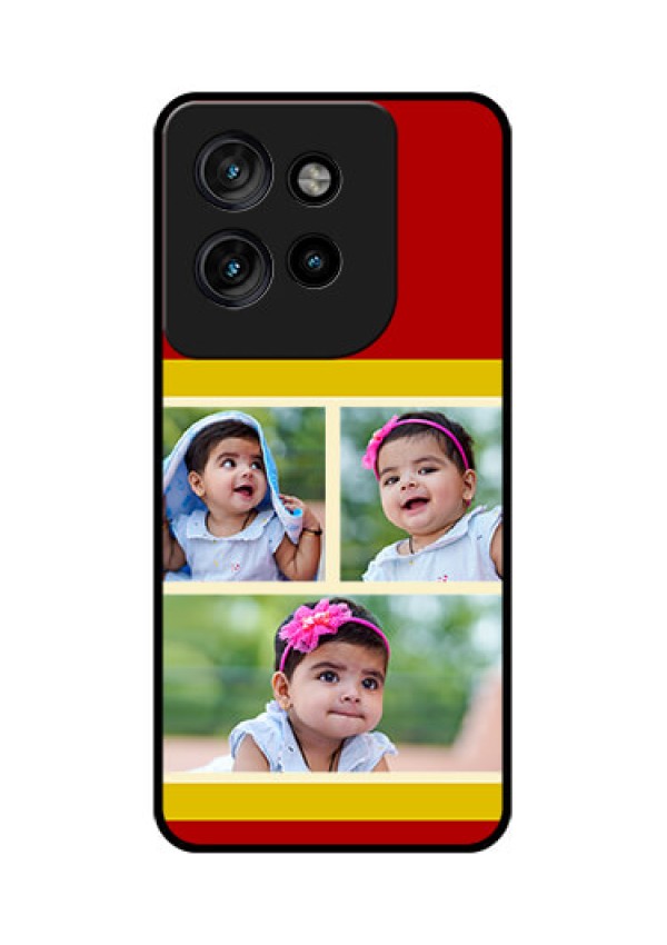 Motorola Edge 50 Neo Custom Glass Phone CaseMultiple Pic Upload Design
