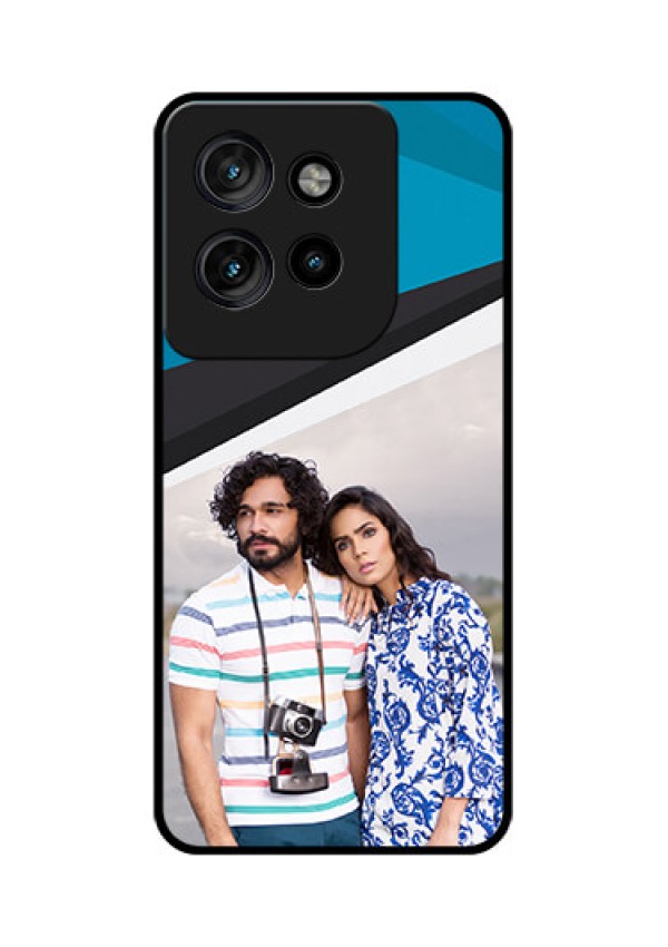 Motorola Edge 50 Neo Custom Glass Phone CaseSimple Pattern Photo Upload Design