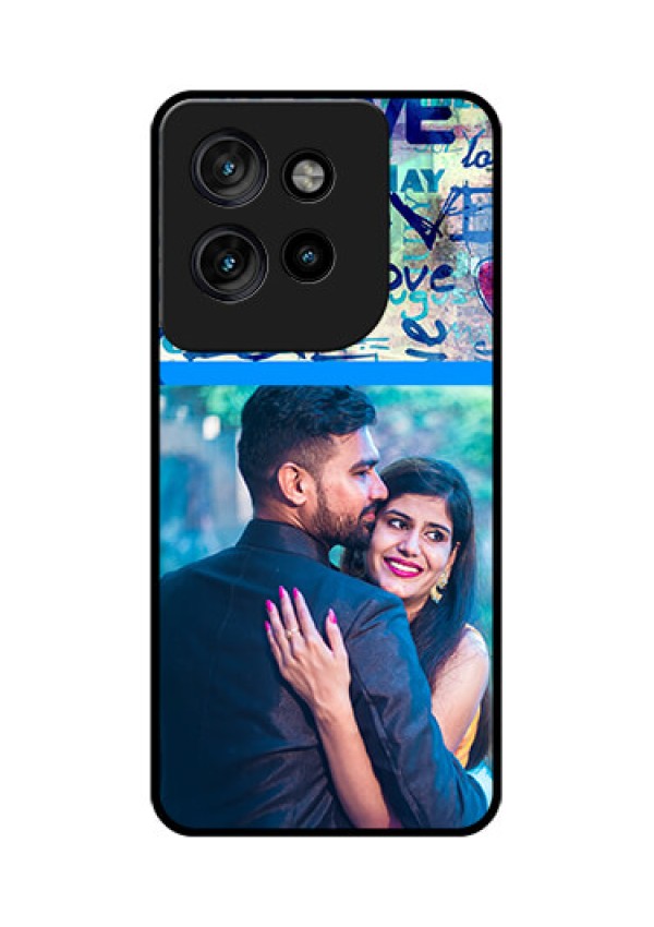 Motorola Edge 50 Neo Custom Glass Phone CaseColorful Love Design