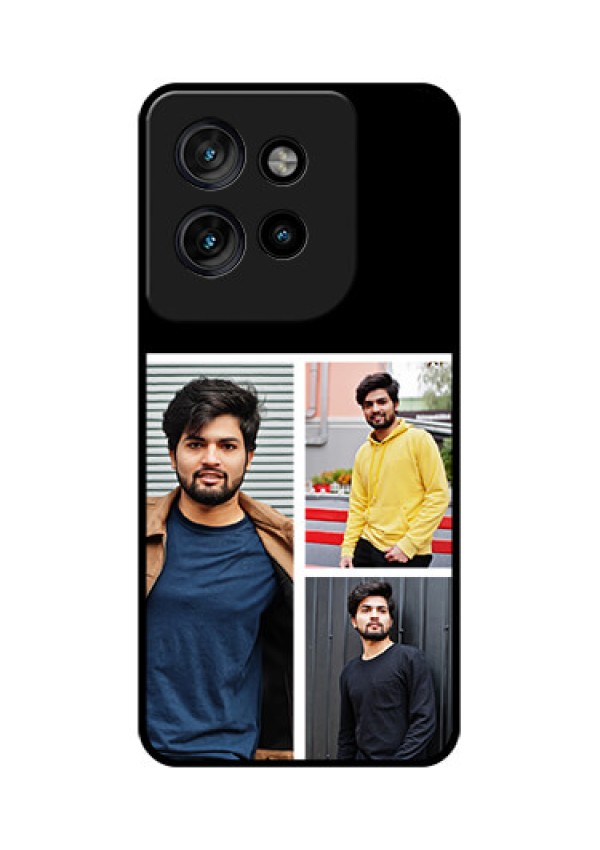 Motorola Edge 50 Neo Custom Glass Phone CaseUpload Multiple Picture Design