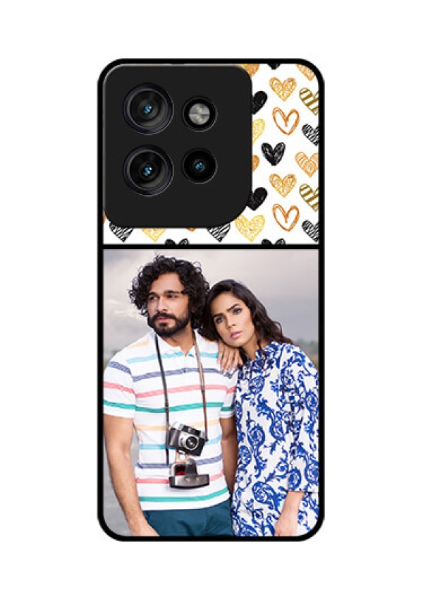 Motorola Edge 50 Neo Custom Glass Phone CaseLove Symbol Design