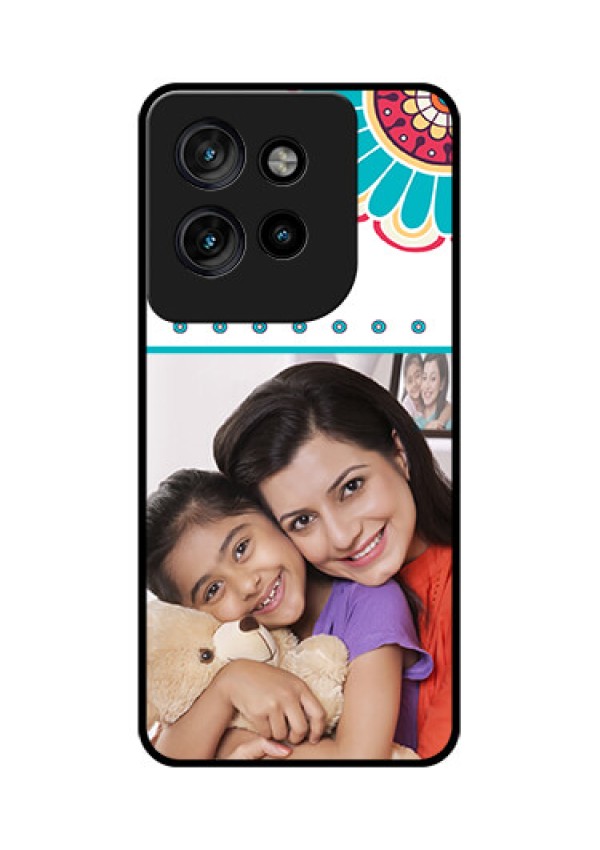 Motorola Edge 50 Neo Custom Glass Phone CaseFlower Design