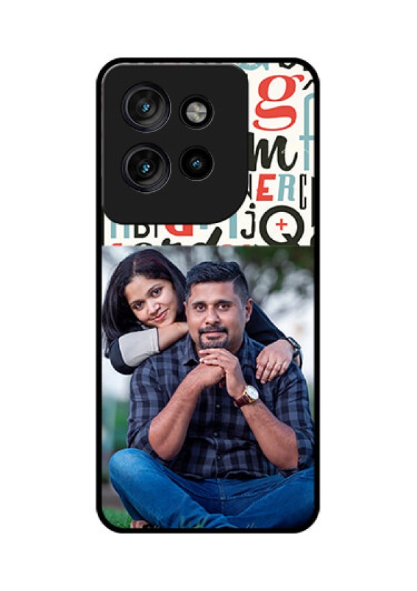 Motorola Edge 50 Neo Custom Glass Phone CaseAlphabet Design