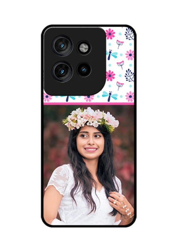 Motorola Edge 50 Neo Custom Glass Phone CaseColorful Flower Design