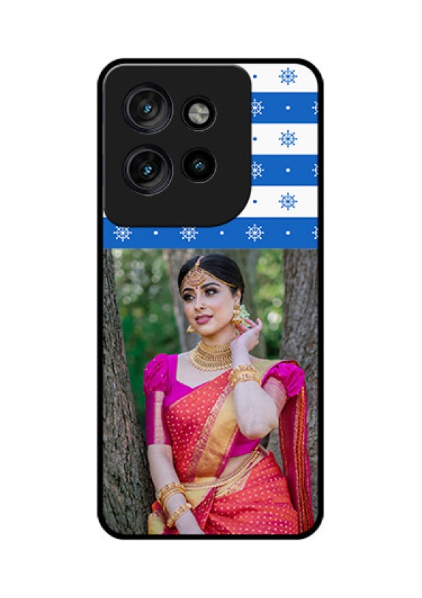 Motorola Edge 50 Neo Custom Glass Phone CaseSnow Pattern Design