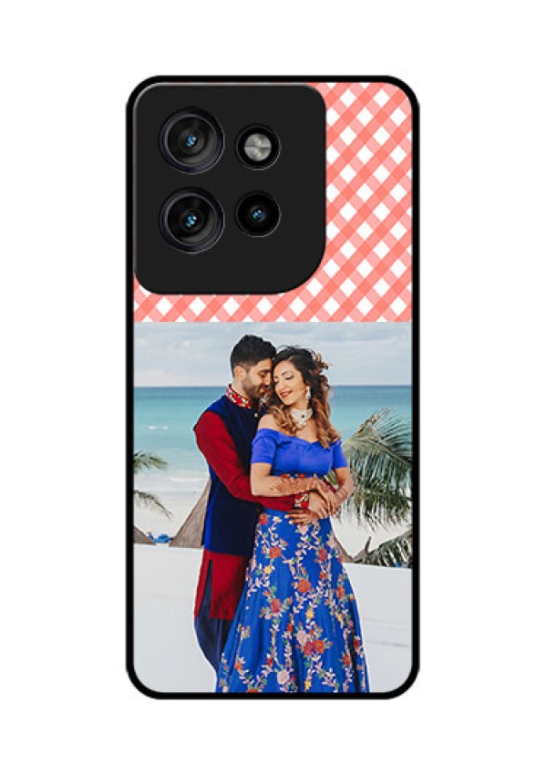 Motorola Edge 50 Neo Custom Glass Phone CasePink Pattern Design