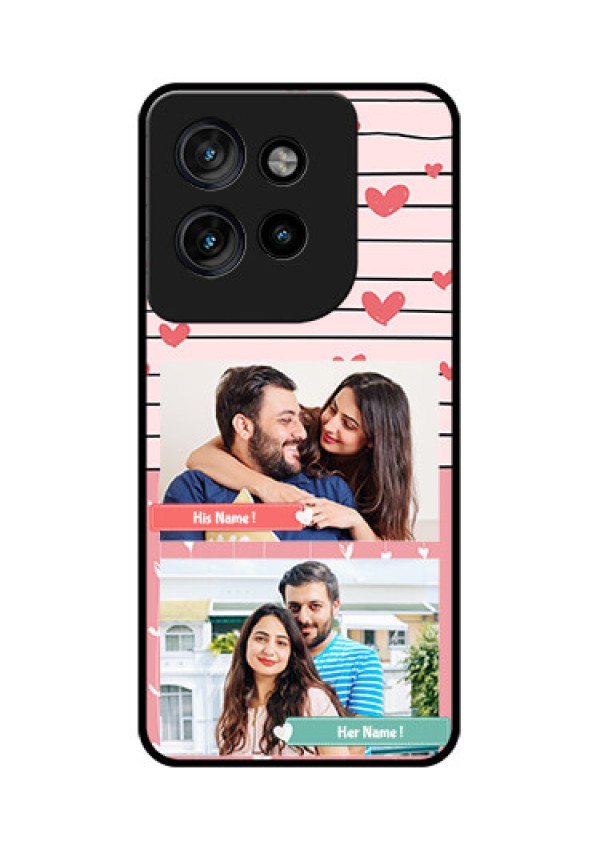 Motorola Edge 50 Neo Custom Glass Phone CasePhoto With Heart Design
