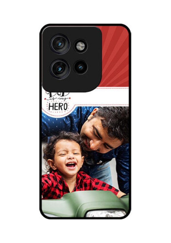 Motorola Edge 50 Neo Custom Glass Phone CaseMy Dad Hero Design