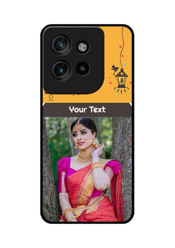 Motorola Edge 50 Neo Custom Glass Phone CaseWith Family Picture And Icons