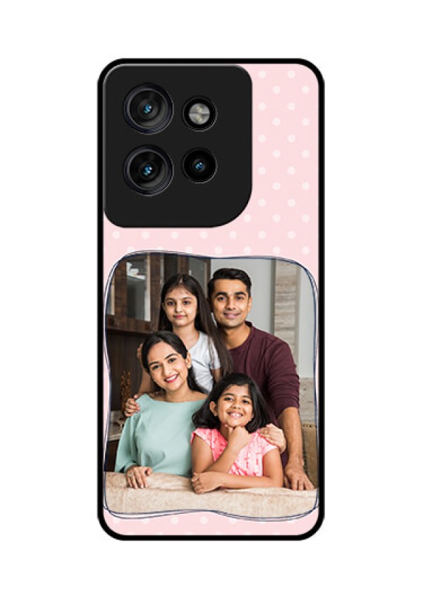 Motorola Edge 50 Neo Custom Glass Phone CaseFamily With Dots Design
