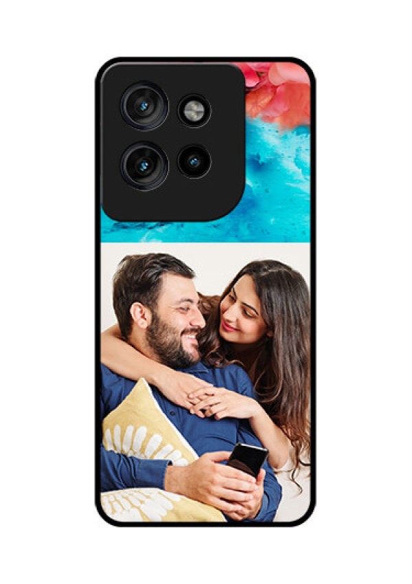 Motorola Edge 50 Neo Custom Glass Phone CaseQuote With Acrylic Painting Design