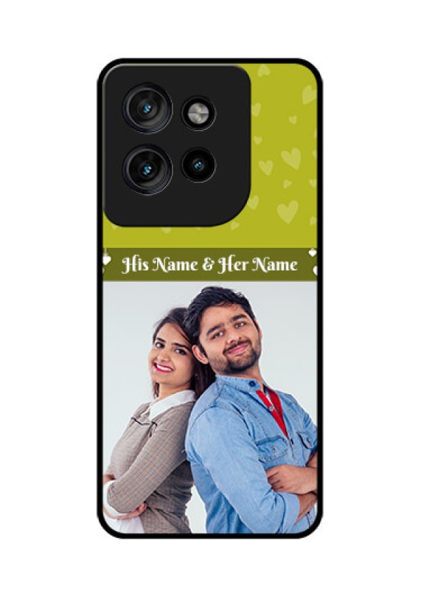 Motorola Edge 50 Neo Custom Glass Phone CaseYou and Me Heart Design