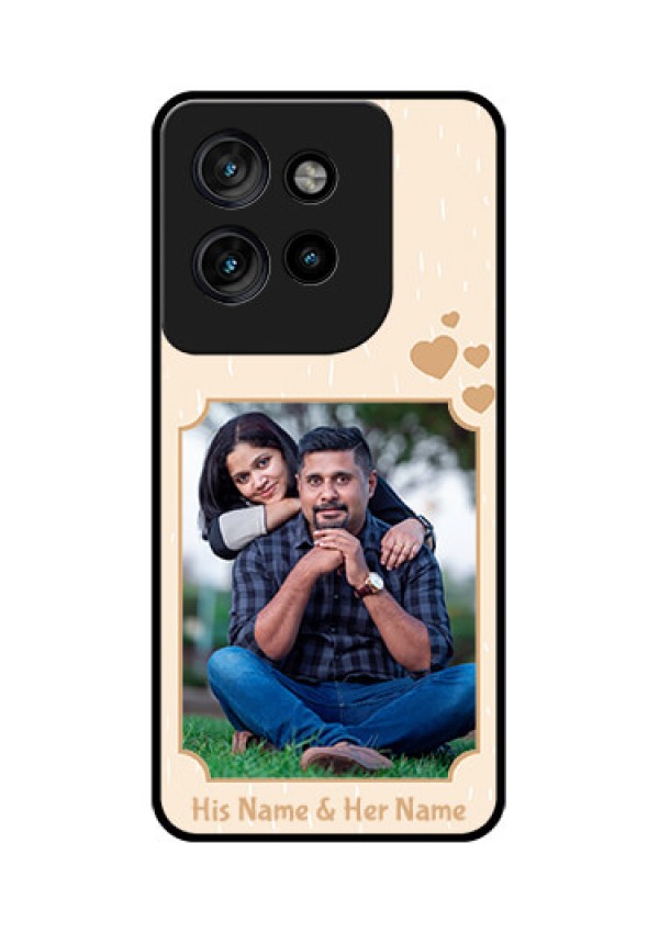 Motorola Edge 50 Neo Custom Glass Phone CaseWith Confetti Love Design