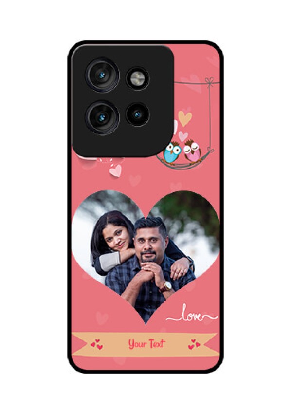 Motorola Edge 50 Neo Custom Glass Phone CasePeach Color Love Design