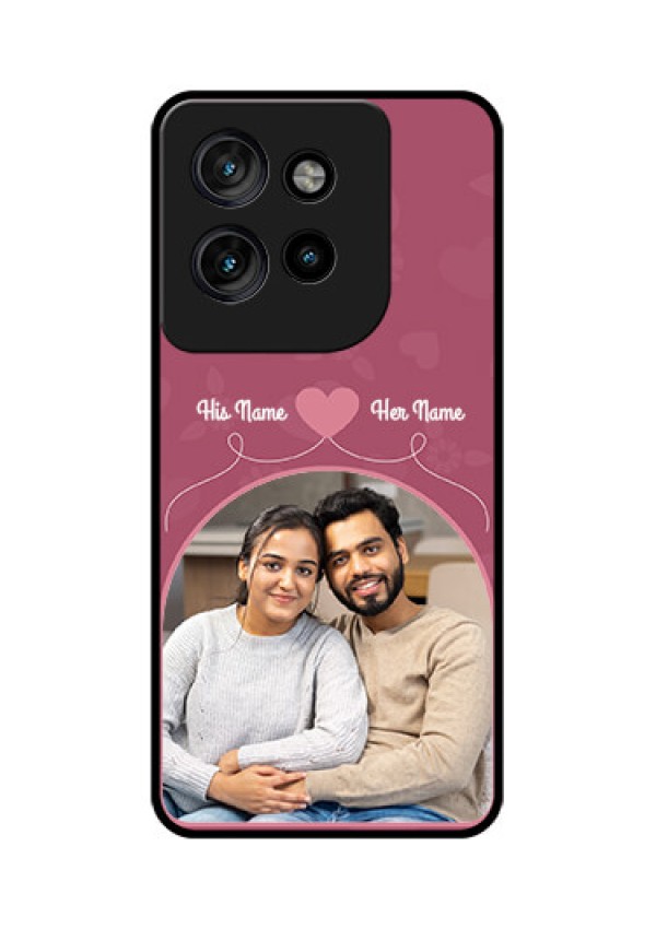 Motorola Edge 50 Neo Custom Glass Phone CaseLove Floral Design