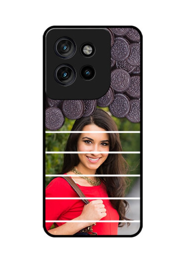 Motorola Edge 50 Neo Custom Glass Phone CaseWith Oreo Biscuit Design