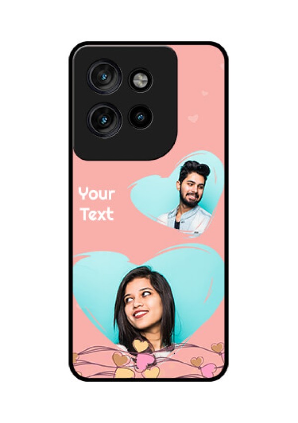 Motorola Edge 50 Neo Custom Glass Phone CaseLove Doodle Design
