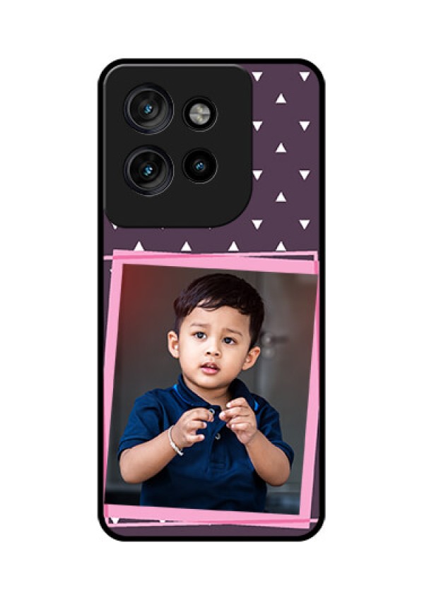 Motorola Edge 50 Neo Custom Glass Phone CaseTriangle Pattern Dotted Design