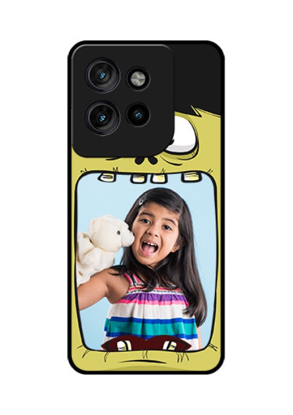 Motorola Edge 50 Neo Custom Glass Phone CaseCartoon Monster Back Case Design