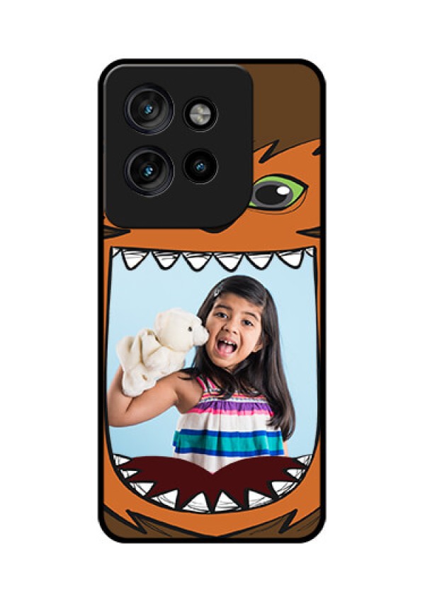 Motorola Edge 50 Neo Custom Glass Phone CaseOwl Monster Back Case Design