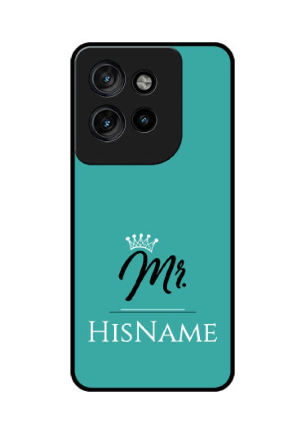 Motorola Edge 50 Neo Custom Glass Phone CaseMr With Name Design