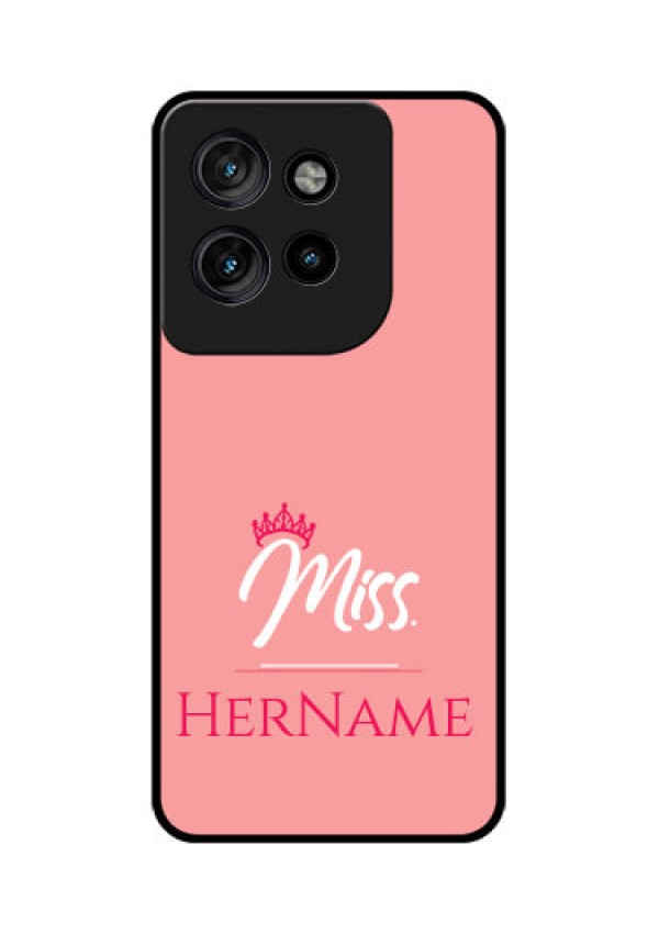 Motorola Edge 50 Neo Custom Glass Phone CaseMrs With Name Design